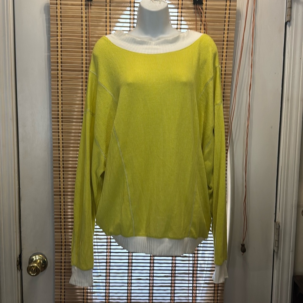 BUCKET-LIST Yellow and White Open Back LARGE